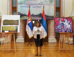 27 September 2018 The National Assembly Speaker opens exhibition “Art waiting for justice” 